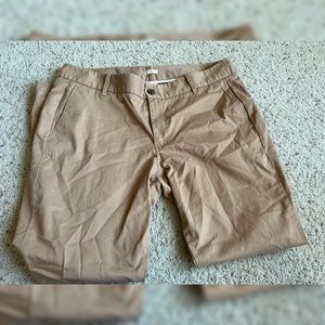 J.crew Frankie stretch tan pants